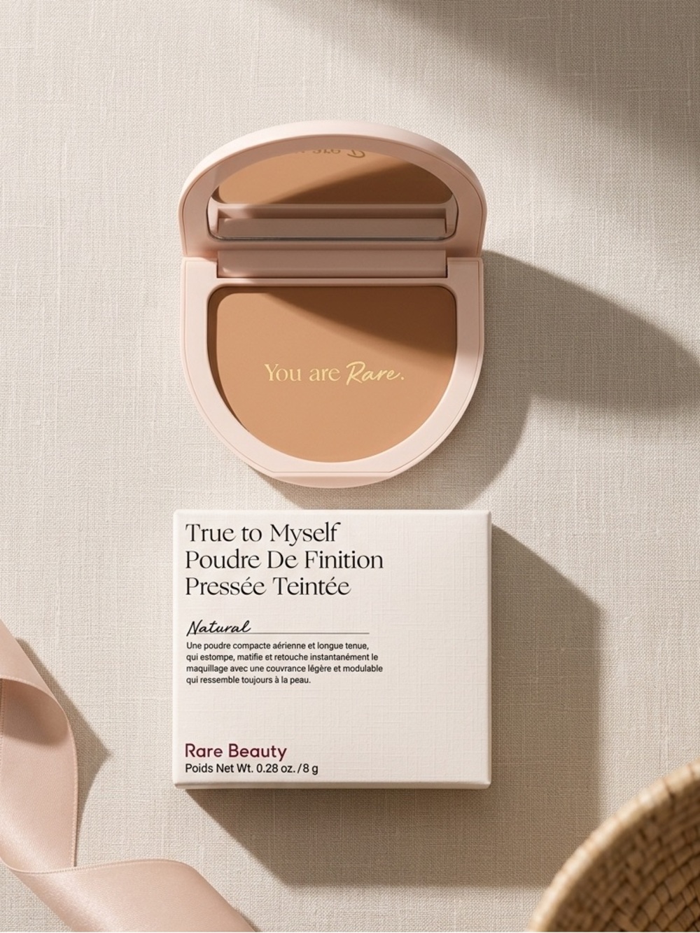 GET 2 Rare Beauty True to Myself Pressed Powder Almond 2 for the price of 1! NIB